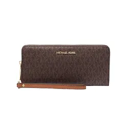 Жіночий гаманець MICHAEL KORS (великий, коричневий з логотипом)
