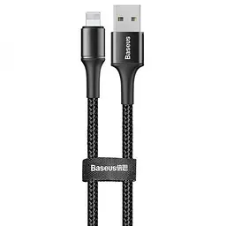 Кабель Baseus Halo Data Cable USB A to Lightning 2.4А 0.25m Black (CALGH-I01)