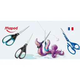 Ножиці Maped ESSENTIALS SOFT 170мм, чорний із синім (MP.468210) - мініатюра 3
