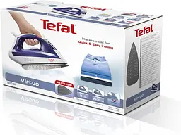 Праска парова Tefal FV1711 антипригарна підошва 1800 Вт паровий удар 80 г/хв 1 шт. біло-синій (28110-IS) - мініатюра 6