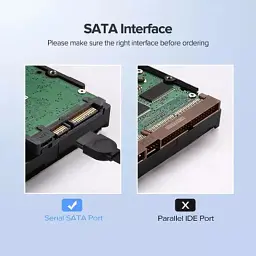 Кабель для передачі даних SATA 3 Data Cable 0.5m US217 Black Ugreen (30796) - мініатюра 7