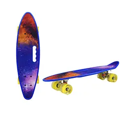 Пенні борд "Space" 24" Bambi SC20519 з ручкою, PU колеса зі світлом - мініатюра 2