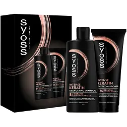 Набір Syoss Keratin: Шампунь 440 мл + Кондиціонер 250 мл