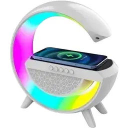 Нічник смарт RGB BT-2301 світлодіодний бездротова зарядка музична колонка 3 Вт