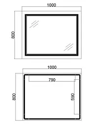 Дзеркало Qtap Cardinal з LED-підсвічуванням Touch QT0478C10080 - мініатюра 14