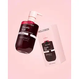 Відлущувальний гель HOLLYSKIN Glycolic Acid для очищення тіла з гліколевою кислотою й екстрактом кленового соку, 500 мл - мініатюра 2