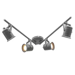 Світильник Brille настінно-стельовий спот поворотний накладний HTL-191/4 GU10 BR - мініатюра 5