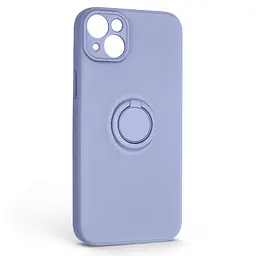 Силиконовый чехол для Apple iPhone 14 Plus, Icon Ring, фиолетовый, панель-накладка, с кольцом-подставкой на 360°, противоударный, возможность использования магнитных держателей, ArmorStandart (ARM68704)