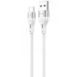 Кабель Proove Soft Silicone USB to Type-C 3A (2m) white (CCSO20001222)