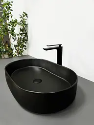 Умивальник VBI Verona 60 black matt накладний VBI-011303, Чорний матовий - мініатюра 3