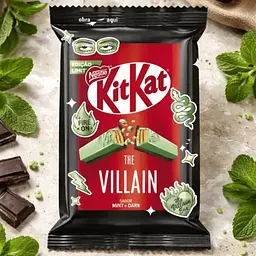 Шоколадний батончик Nestle Kit Kat The Villain Mint Dark Chocolate 41.5 г - мініатюра 3