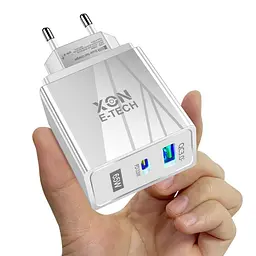 Зарядний пристрій XON PowerCharge 65W (PD33) USB Type-C (PCWA065033A1С1W 6044) Білий