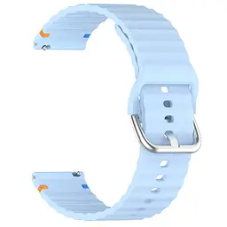 Силіконовий ремінець Wavy для Smart Watch 22mm Light Blue - мініатюра 2