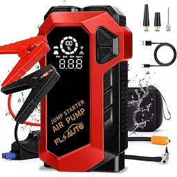 Пускозарядний пристрій Jump StaRter для автомобіля 2000мАч з компресором (Червоний)