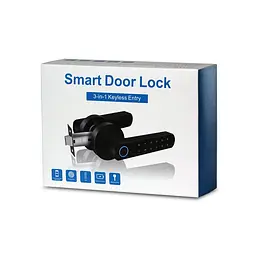 Замок біометричний автономний Trinix TRL-5205BTF Tuya Black з Bluetooth і зчитувачем відбитків пальців (65-00068) - мініатюра 6