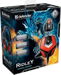 Гарнітура Defender Ridley красный + черный (64542) - мініатюра 2