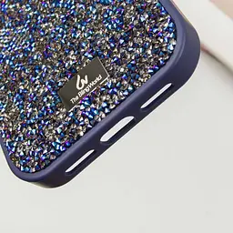 Чохол TPU Bling World Rock Diamond для Apple iPhone 12 Pro/12, 6.1 Синій - мініатюра 5