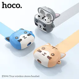 Навушники бездротові Hoco EW46 True ws stereo headset TWS Khaki Cat - мініатюра 4