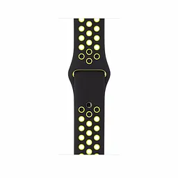 Спортивний ремінець з перфорацією Primo для годинника Apple Watch 42 мм, 44 мм, 45 мм розмір S- Black Yellow - мініатюра 3