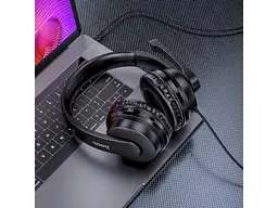 Навушники з мікрофоном Hoco W103 Magic Black (6931474741615) - мініатюра 7