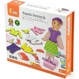 Набір магнітів Viga Toys Гардероб дівчинки (59652) - мініатюра 3