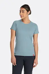 Футболка жіноча Rab Syncrino Base Tee Womens 10 Блакитний