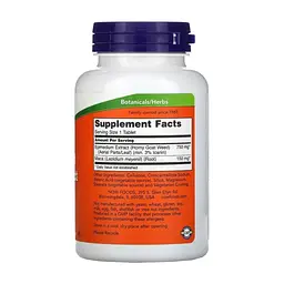 Вітамінно-мінеральний комплекс Now Foods Горянка (епімедіум), 750 мг, Horny Goat Weed Extract, 90 таблеток (NOW-04758) - мініатюра 3