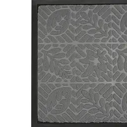 Килимок придверний Eco Fabric Листя з кромкою сірий 40 х 60 см (4060-107) - мініатюра 6