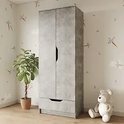 Шафа розпашна MebelStar 2Д1Ш Лілу 80x50x210 см Бетон (MBS-1403)