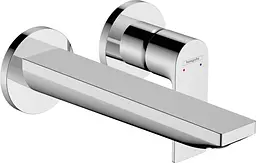 Змішувач Hansgrohe Rebris E для раковини зі стіни прихований монтаж 200 мм Chrome 72568000 Хром