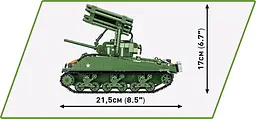 Конструктор COBI танк 1:28 M4A3 SHERMAN T34 CALLIOPE 2569 - мініатюра 4