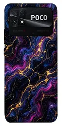TPU чохол Demsky Purple space marble для Xiaomi Poco C40