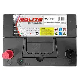 Акумулятор Solite 6СТ-65Ah 75D23R ASIA (+/-) 550CCA 232 x 175 x 225 мм - мініатюра 4