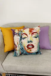 Подушка декоративна гобеленова 45х45 см MARILYN (029980) - мініатюра 3