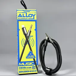 Кабель Remax CB08 3.5mm Mini Jack - Lightninig 1.2m Cable Grey - мініатюра 3