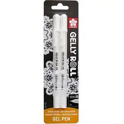 Набір гелевих ручок Sakura Gelly Roll Basic Medium 08 Біла 2шт.