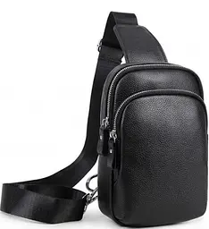 Чоловіча сумка-слінг Tiding Bag Чорна (A25F-1922A)