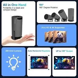 Смарт Проектор MAGCUBIC HY300 PRO 4K Android 11 HD BT5.0 Dual Wi-Fi Домашній кінотеатр - мініатюра 2
