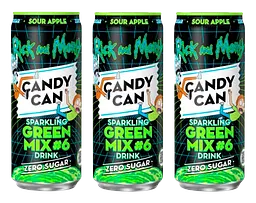 Газований напій Candy Can Rick and Morty Green Mix Apple 330 мл - мініатюра 3