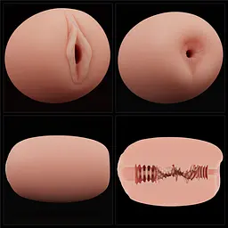 Мастурбатор - Slider Double-Ended Masturbator Vagina and Anus Flesh - мініатюра 3