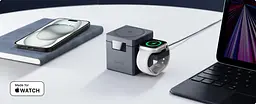 Бездротове зарядне ANKER MagGo Wireless Charging Station 15W 3-in-1 Cube Y1811G11 - мініатюра 7