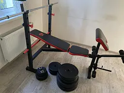 Лавка для жиму RN-Sport ReadMeBlack універсальна штанга 75 кг - мініатюра 9