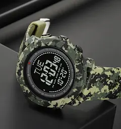 Чоловічий спортивний годинник з компасом Skmei 2095 (Камуфляж) - мініатюра 4