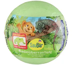 Ігриста добавка для ванни SauBär з сюрпризом - Рептилії, 1 шт.