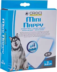 Прокладка для собачих трусів Croci Mini Nappy XL 16x18 см 15 шт. - мініатюра 3