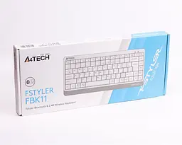 Клавіатура бездротова A4Tech FBK11 White (FBK11 (White))