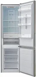 Холодильник Candy CMDNB6204X1 нижня морозильна камера 200см 321л A++ NoFrost Нержавіюча сталь (CMDNB6204X1) - мініатюра 2