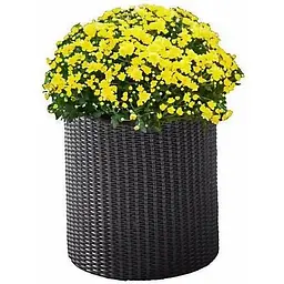 Горщик для квітів Keter S Cylinder Planter сірий 7 л (17197934902_S) - мініатюра 2