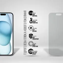 Плівка захисна Armorstandart Anti-spy Apple iPhone 15 Plus (ARM68286) - мініатюра 2