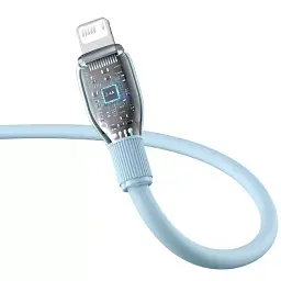 Кабель Baseus Pudding Series Fast Charging Cable USB to Lightning 2.4A 2m 2m P10355700311-01 Blue - мініатюра 4